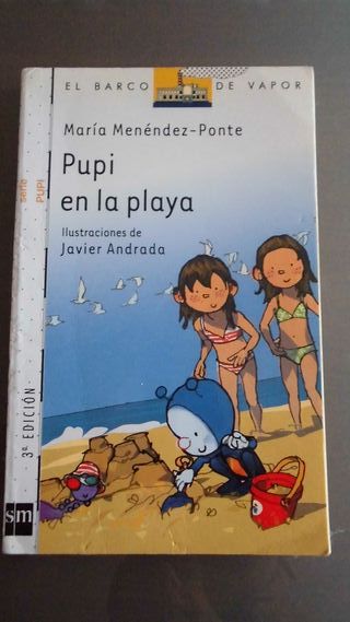 LIBRO PUPI EN LA PLAYA