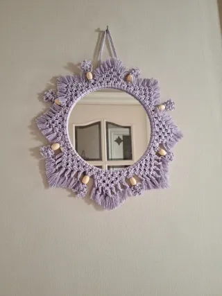Espejo Mandala Morado