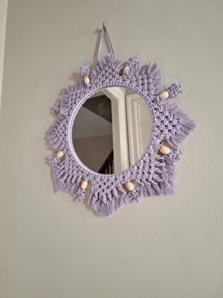 Espejo Mandala Morado