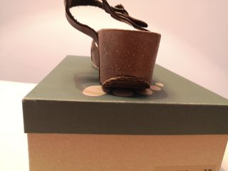 Sandali alti BioNatura 39 in Nabuk testa di moro