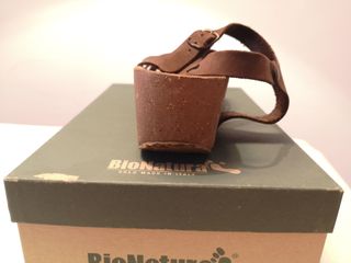 Sandali alti BioNatura 39 in Nabuk testa di moro