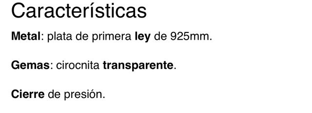 Pendiente plata 925 ITEMPORALITY