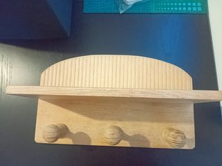 Estantería colgador madera - 3 ganchos