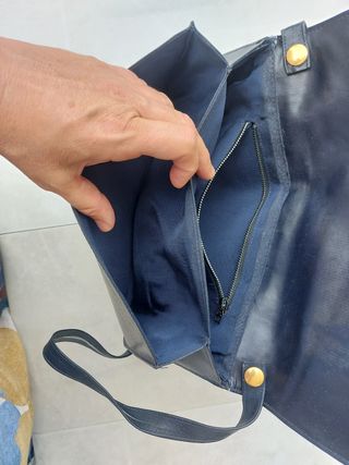 Borsetta a tracolla vintage blu