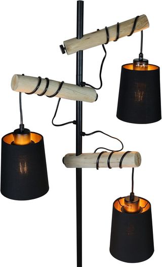 Lámpara pie vintage 3 luces