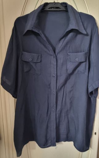 Camicia estiva blu
