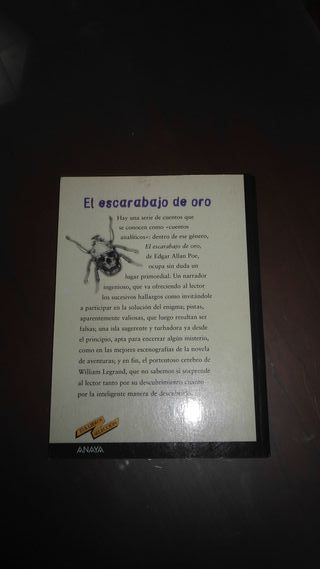 LIBRO EL ESCARABAJO DE ORO