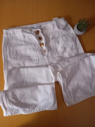 Pantalones Zara blancos 
