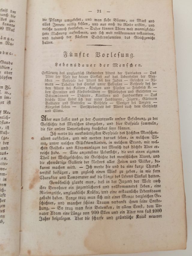 Libro Antico Macrobiotic dell' 1832