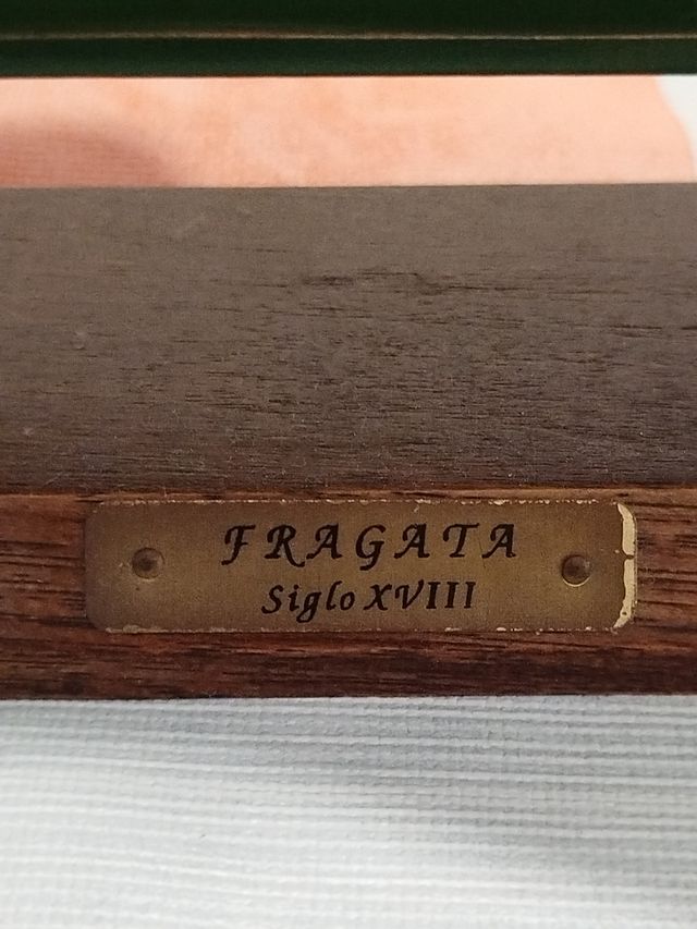 Maqueta Barco Velas Fragata S. XVIII