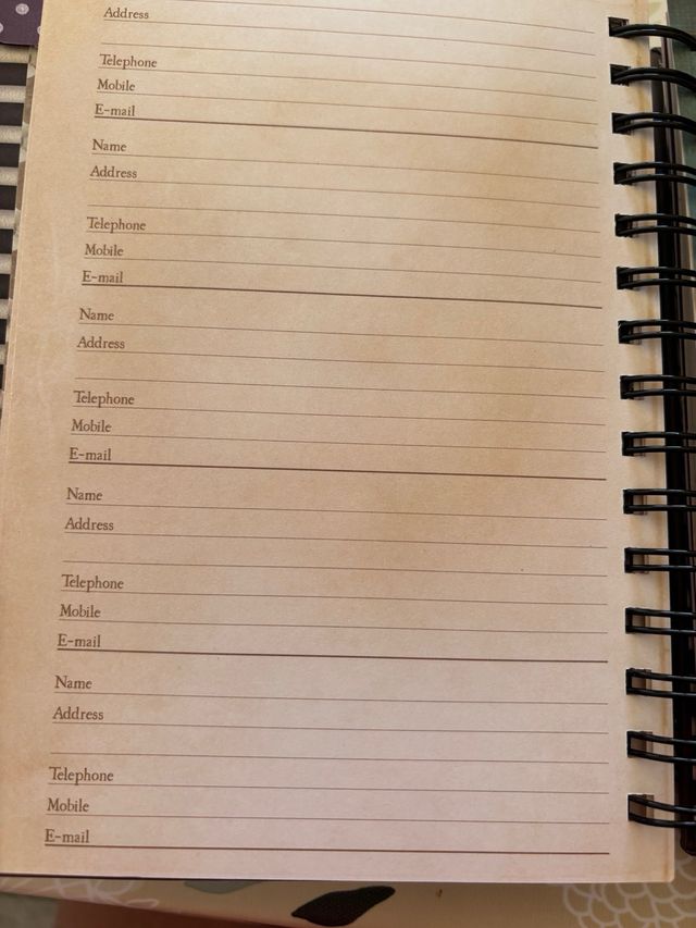 Agenda Gorjuss: libreta de direcciones