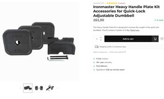 Mancuernas Ironmaster 128kg+Kettlebell+HeavyHandle