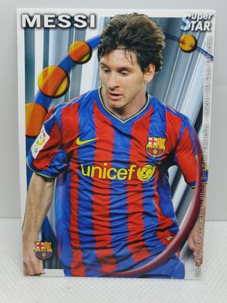 ⚽️ CARTA DE FUTBOL MESSI CROMO SUPER STAR 2011