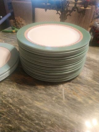 30 Platos grandes Arcopal  y 7 Arcoroc años '50
