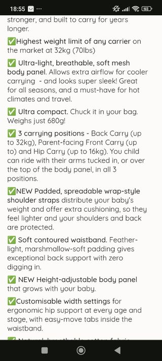 Mochila porteo toddler