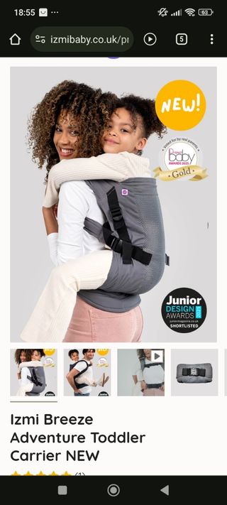 Mochila porteo toddler