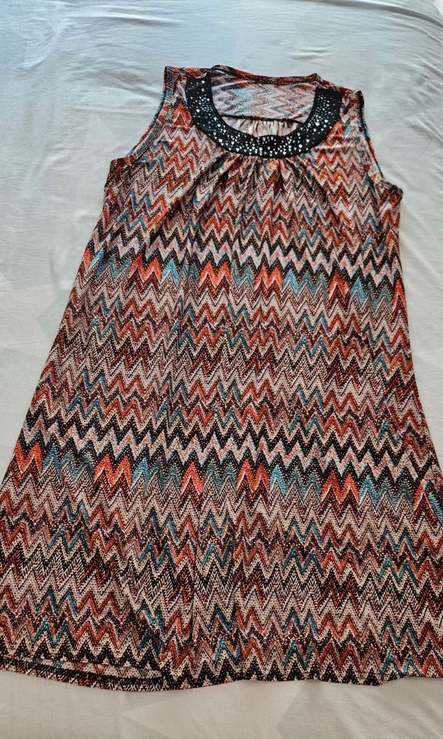 Vestido estampado talla XL