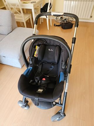 Carro niño Silver Cross Pioneer Trio rosa