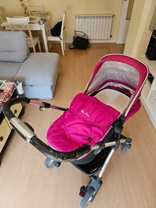 Carro niño Silver Cross Pioneer Trio rosa