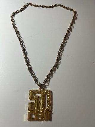 Cadena 50 Cent dorada
