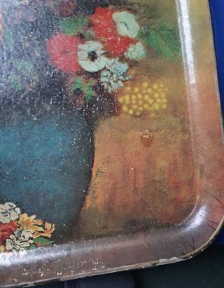 Vassoio giapponese dipinto a mano