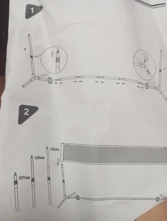 Red de bádminton SONGMICS