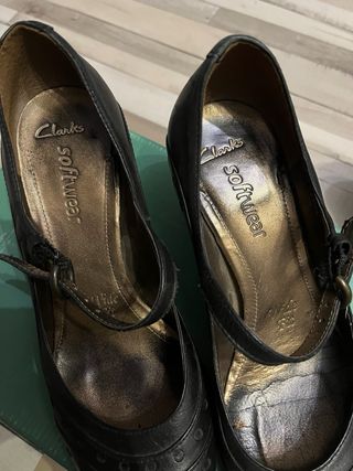 Zapatos Clarks Softwear negros