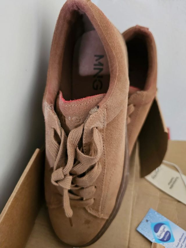 Zapatillas ante beige niño nuevas