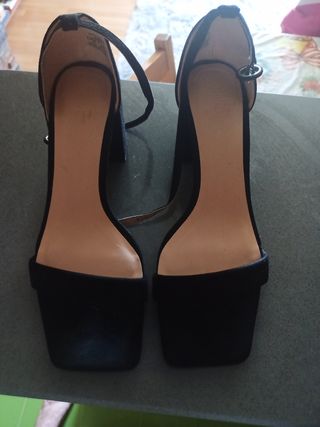Sandalias tacón negro nº40