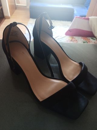 Sandalias tacón negro nº40