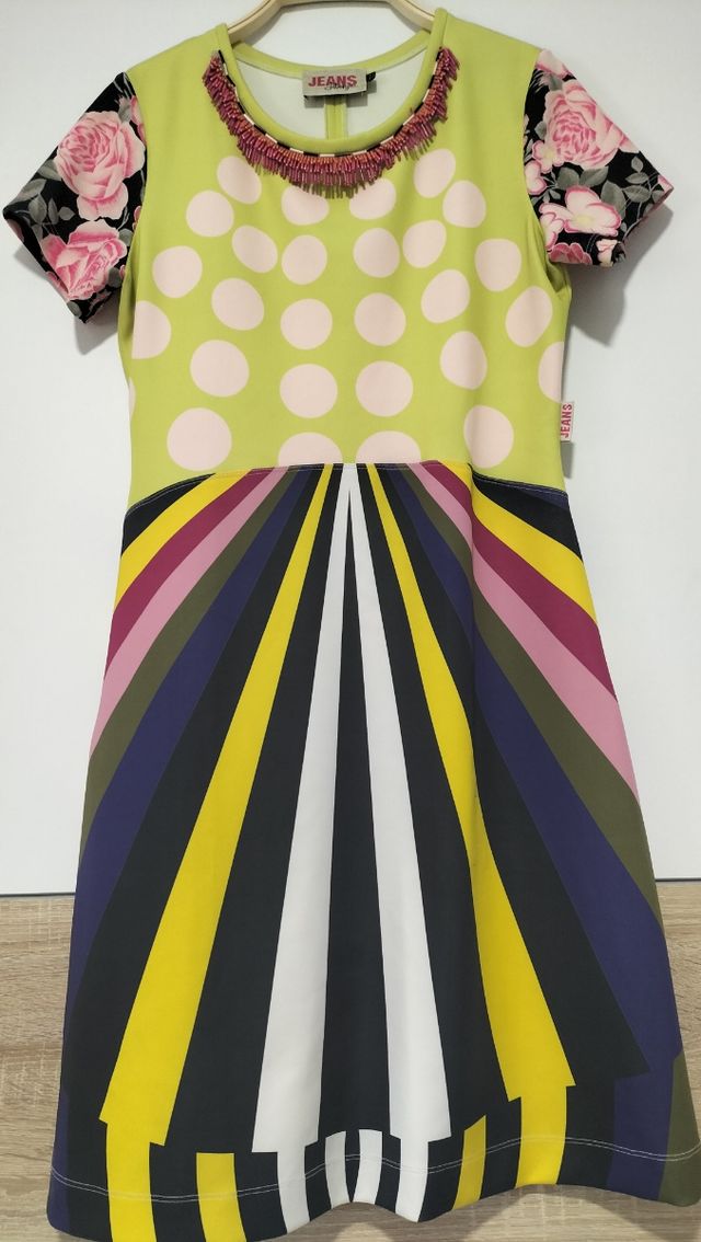 Vestido Jota+ge Jeans L multicolor