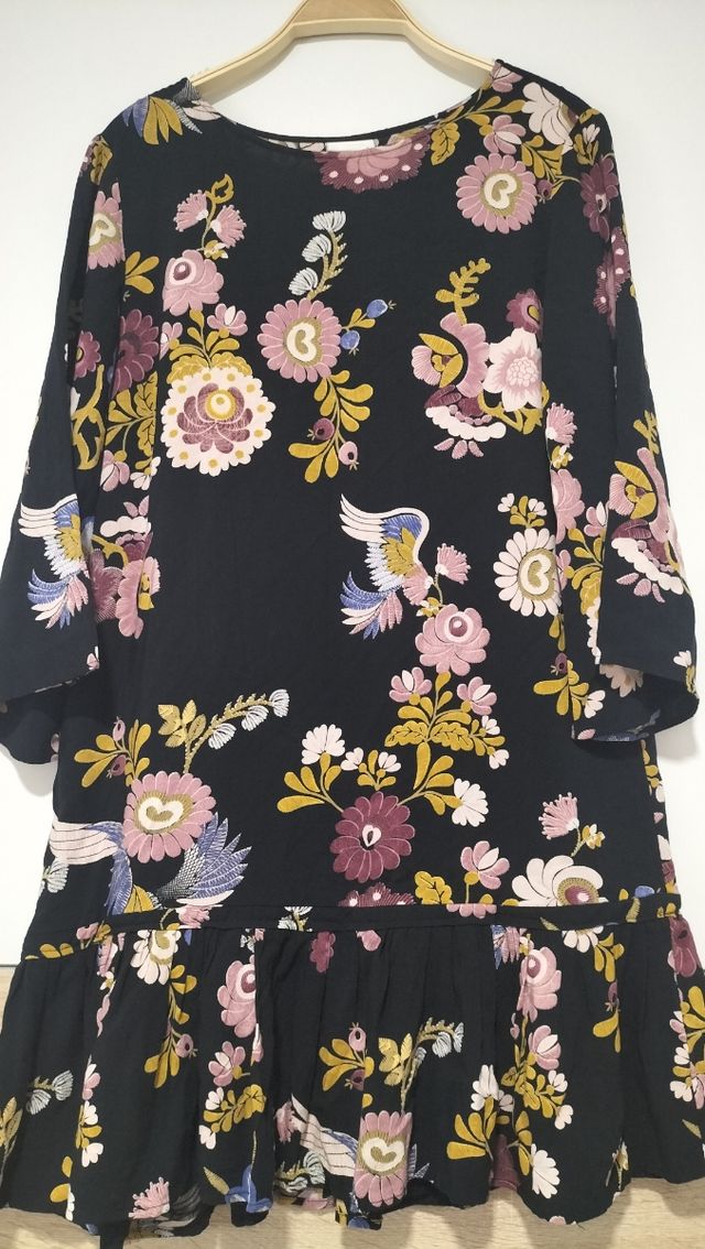 Vestido Vila floral multicolor talla M