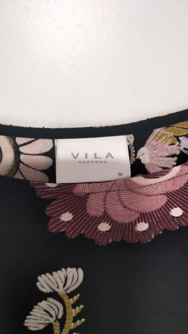 Vestido Vila floral multicolor talla M