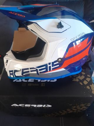 Casco y gafas de motocross