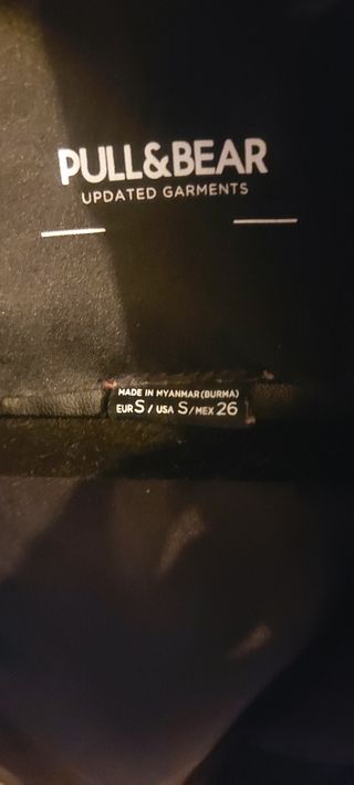 Chaleco acolchado Pull&Bear negro - talla S