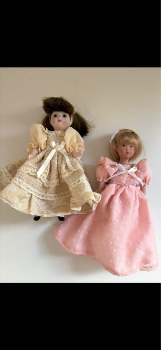 2 Muñecas porcelana vintage