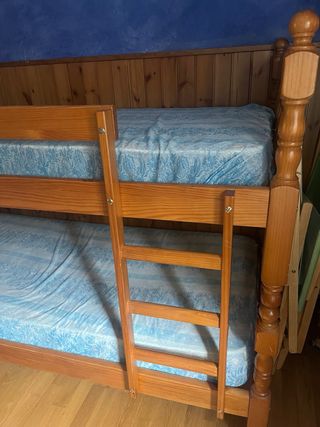 Literas madera con colchones