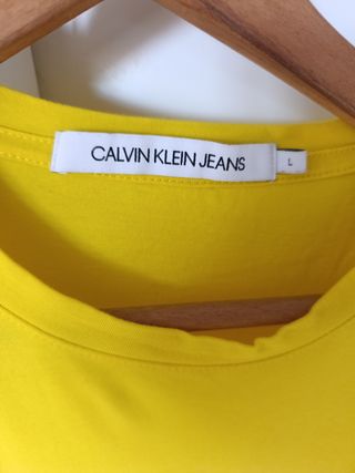 Camiseta Calvin Klein Jeans amarilla talla L