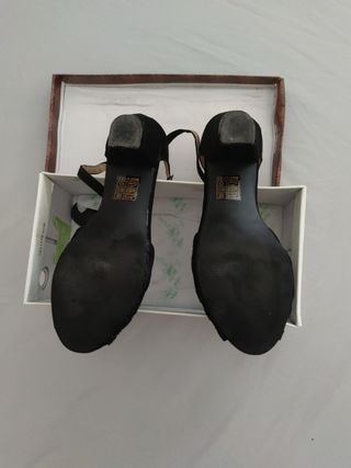 Zapatos tacón negros mujer 37