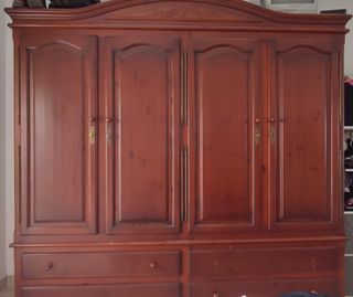 Armario madera maciza 4 puertas