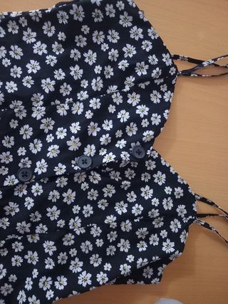 Braga corta flores - negra y blanca
