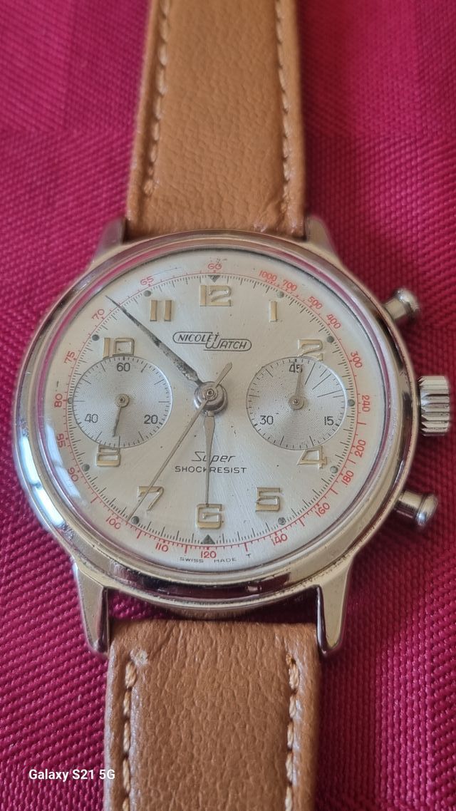 Orologio Cronografo Nicolet vintage