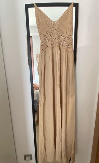 Vestido largo de ganchillo