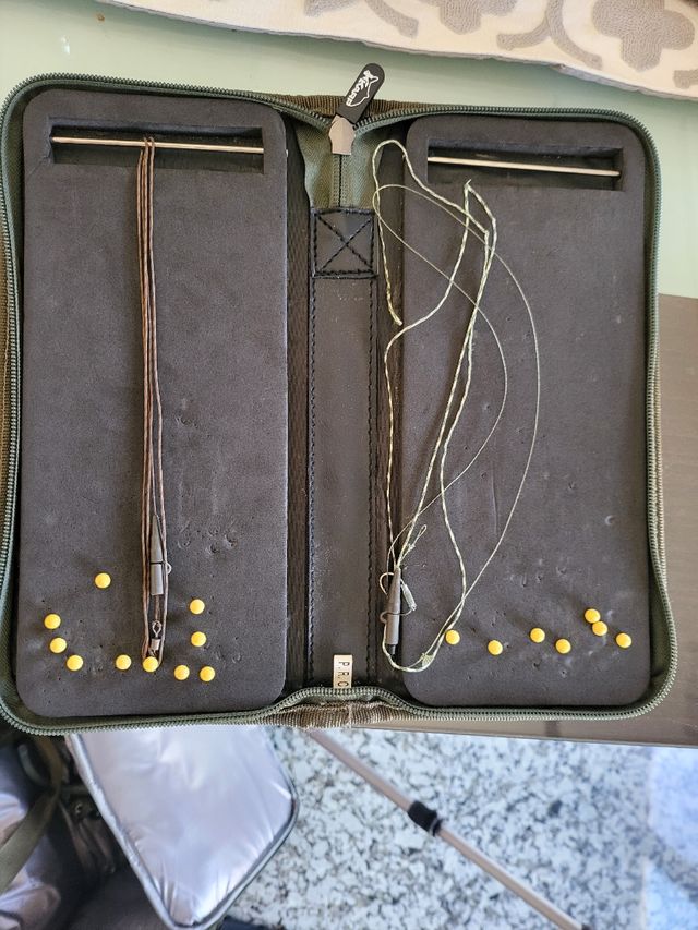 Equipo completo de carpfishing.