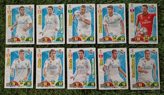 Lote 10 cromos Adrenalyn XL 2017-18 Real Madrid