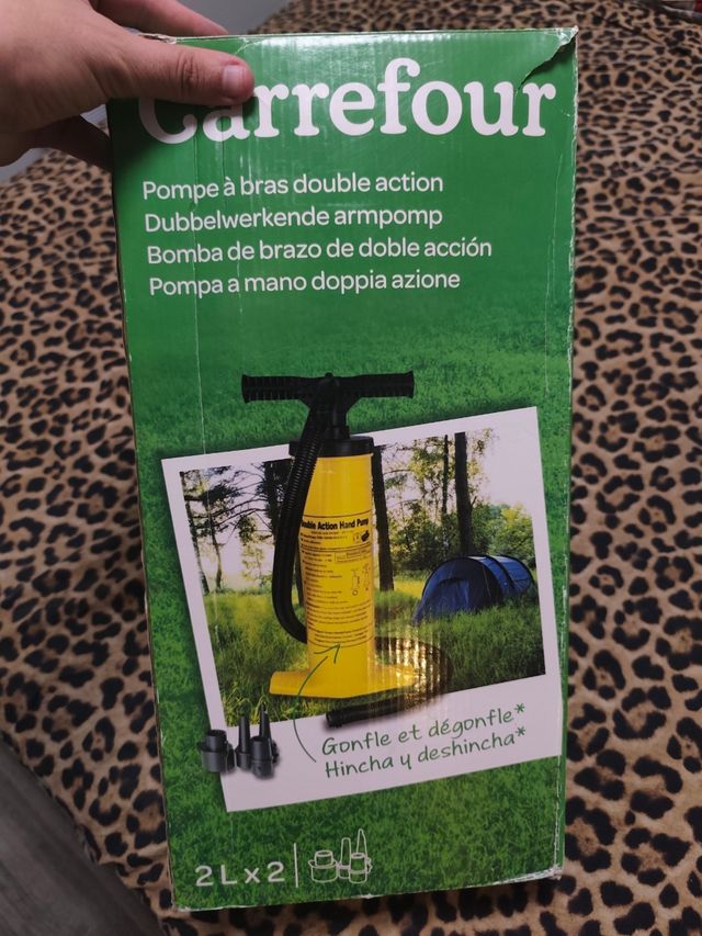Bomba aire doble acción Carrefour