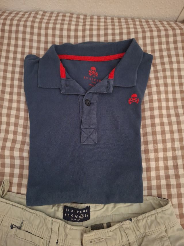 Conjunto Scalpers niño: polo+bermuda