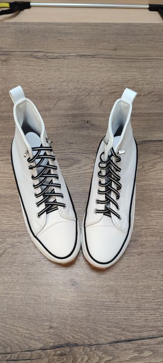 Botines plataforma blancos