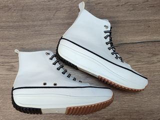 Botines plataforma blancos