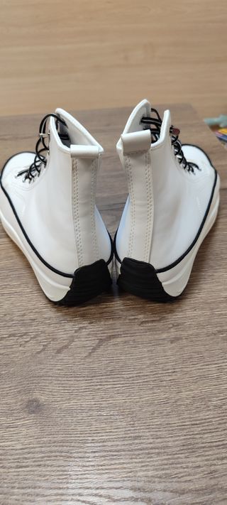 Botines plataforma blancos